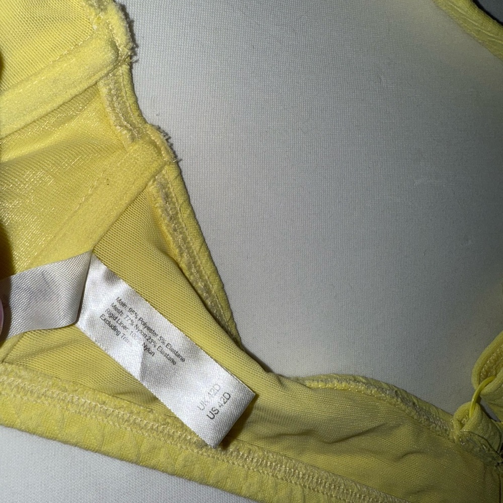 Yellow Textured Bikini - Picture 3 of 7